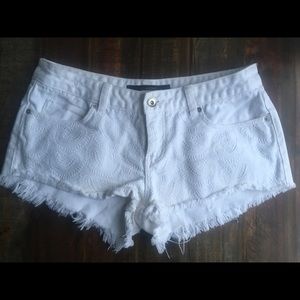 Billabong Paisley Eyelet White Shorts